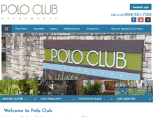 Tablet Screenshot of liveatpoloclub.com